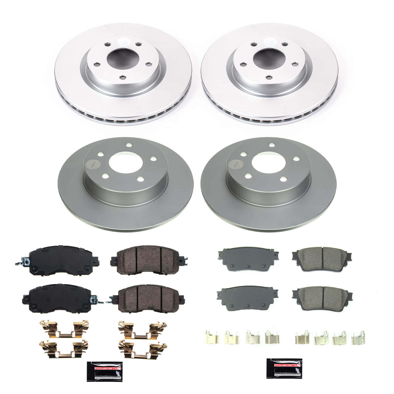 Power Stop CRK8684 Front And Rear Z17 Evolution Pad And Rotor Kit for 2019-2023 Nissan Altima product image