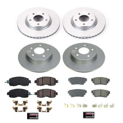 Power Stop CRK8684 Front And Rear Z17 Evolution Pad And Rotor Kit for 2019-2023 Nissan Altima product image
