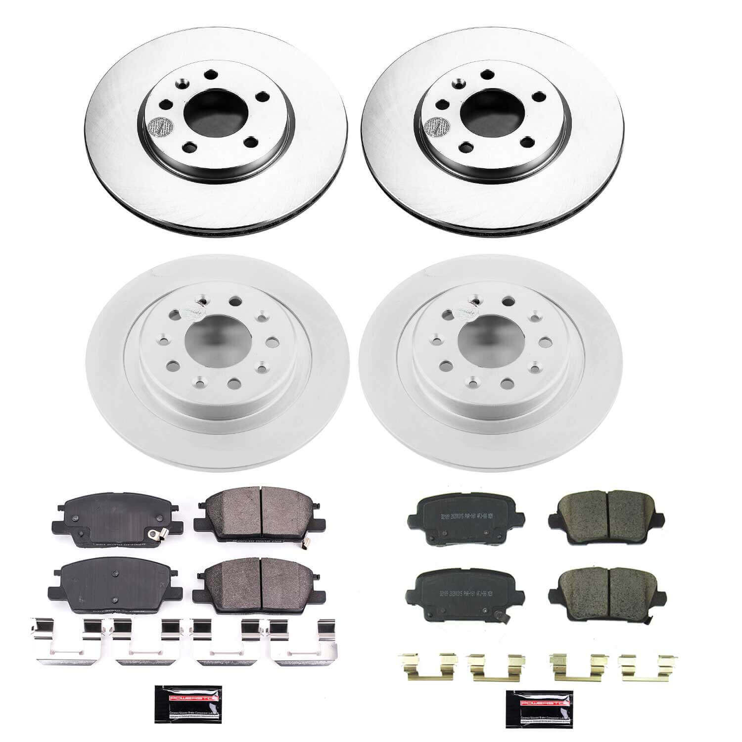 Power Stop CRK8689 Front And Rear Z17 Evolution Pad And Rotor Kit for 2019 Buick Regal Sportback Avenir, Base, Essence, Preferred, Preferred Ii product image