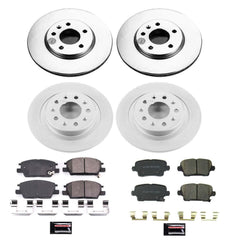Power Stop CRK8689 Front And Rear Z17 Evolution Pad And Rotor Kit for 2019 Buick Regal Sportback Avenir, Base, Essence, Preferred, Preferred Ii product image