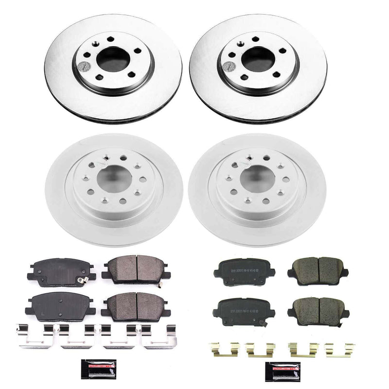 Power Stop CRK8689 Front And Rear Z17 Evolution Pad And Rotor Kit for 2019 Buick Regal Sportback Avenir, Base, Essence, Preferred, Preferred Ii product image