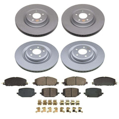 Power Stop CRK8694 - Front And Rear Z17 Evolution Genuine Geomet Coated Pad And Rotor Kit vehicle fitment brake part