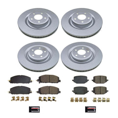 Power Stop CRK8696 Front And Rear Z17 Evolution Pad And Rotor Kit for 2020-2025 Lincoln Aviator product image
