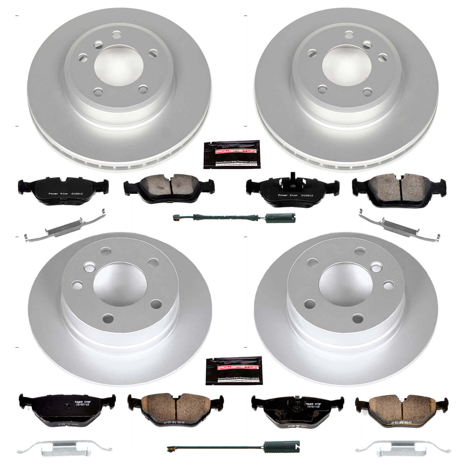 Power Stop CRK870 - Z23 Evolution Sport Front And Rear Brake Kit vehicle fitment brake part