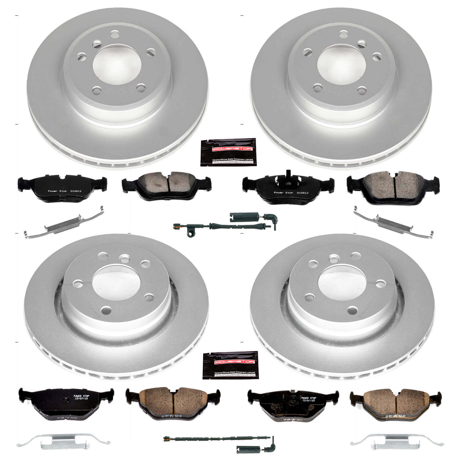 Power Stop CRK871 - Z23 Evolution Sport Front And Rear Brake Kit vehicle fitment brake part