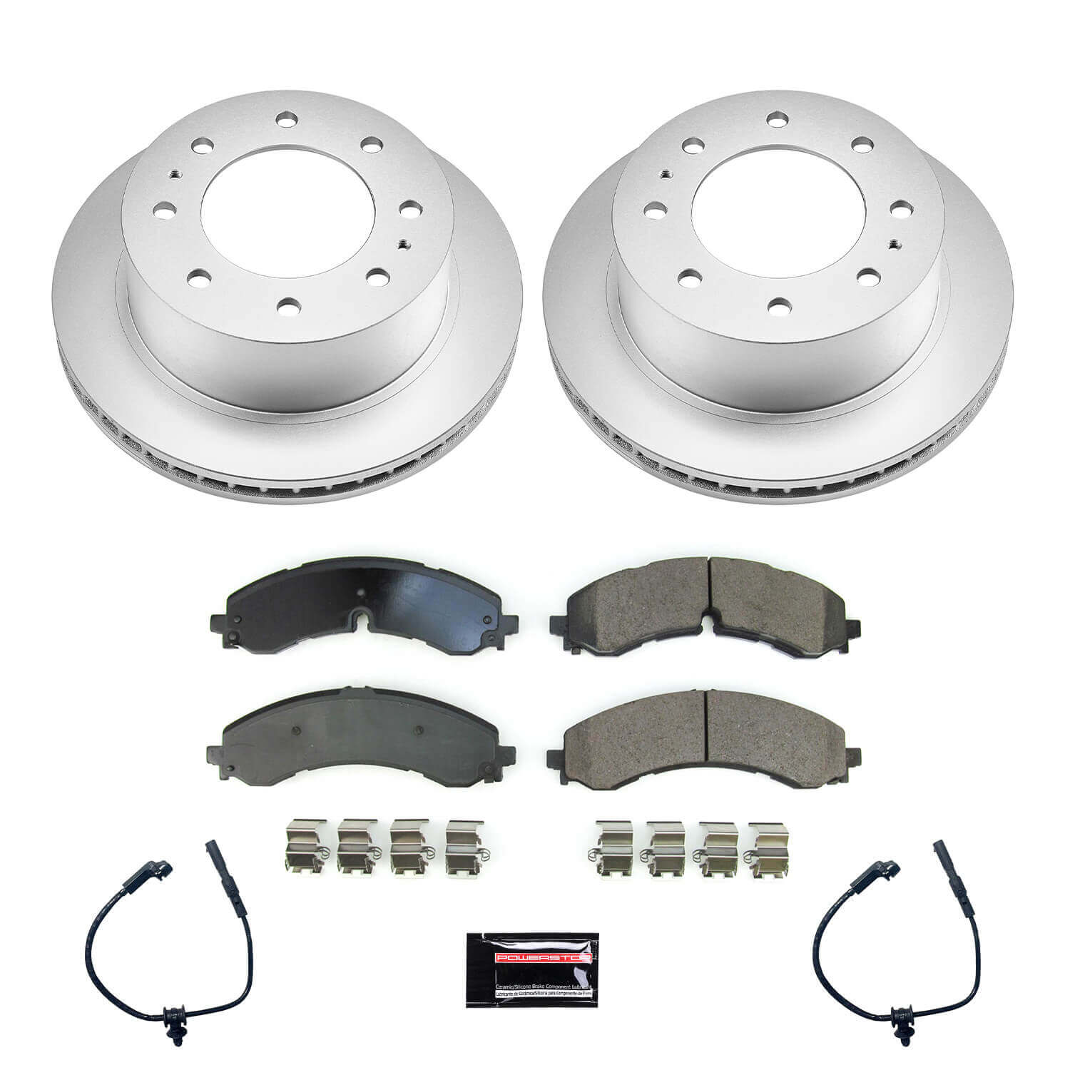 Power Stop CRK8713 Rear Z17 Evolution Pad And Rotor Kit for 2020-2024 Chevrolet Silverado 2500 HD product image