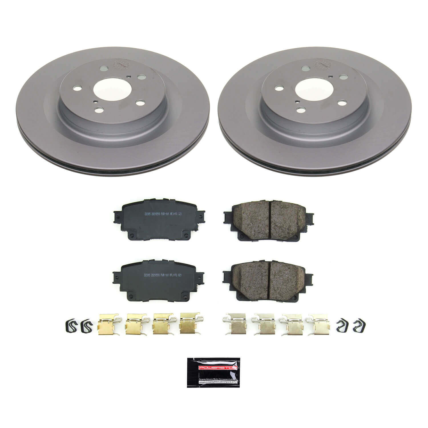 Power Stop CRK8716 Z17 Evolution Rear Pad And Rotor Kit for 2021-2024 Toyota RAV4 Prime product image