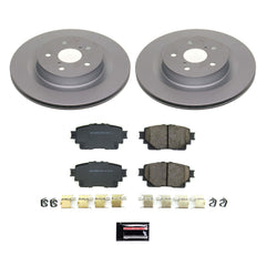 Power Stop CRK8716 Z17 Evolution Rear Pad And Rotor Kit for 2021-2024 Toyota RAV4 Prime product image