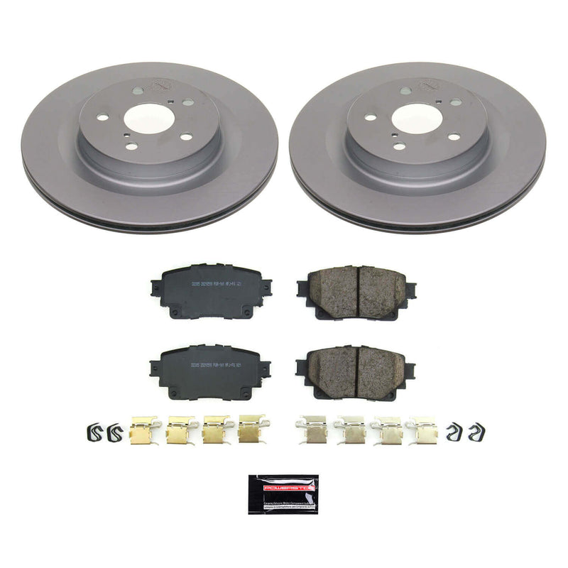 Power Stop CRK8716 Z17 Evolution Rear Pad And Rotor Kit for 2021-2024 Toyota RAV4 Prime product image