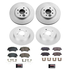 Power Stop CRK8724 Front And Rear Z17 Evolution Pad And Rotor Kit for 2018-2022 Hyundai Accent Rear Disc product image