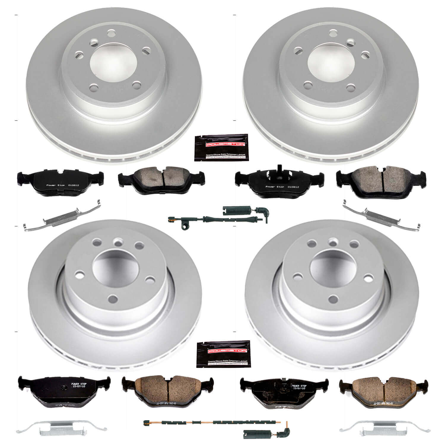 Power Stop CRK873 - Z23 Evolution Sport Front And Rear Brake Kit vehicle fitment brake part