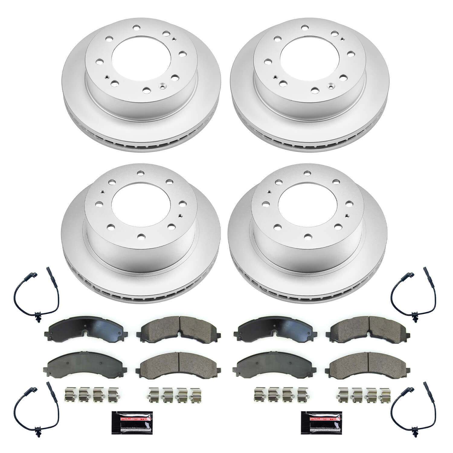 Power Stop CRK8732 Front And Rear Z17 Evolution Pad And Rotor Kit for 2020-2024 Chevrolet Silverado 2500 HD product image