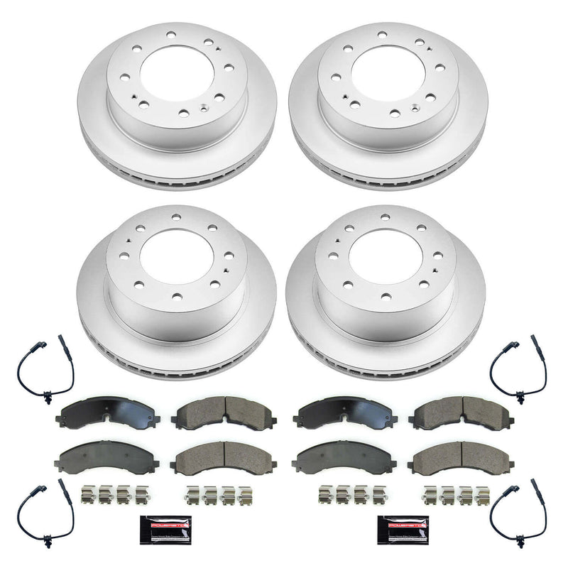 Power Stop CRK8732 Front And Rear Z17 Evolution Pad And Rotor Kit for 2020-2024 Chevrolet Silverado 2500 HD product image
