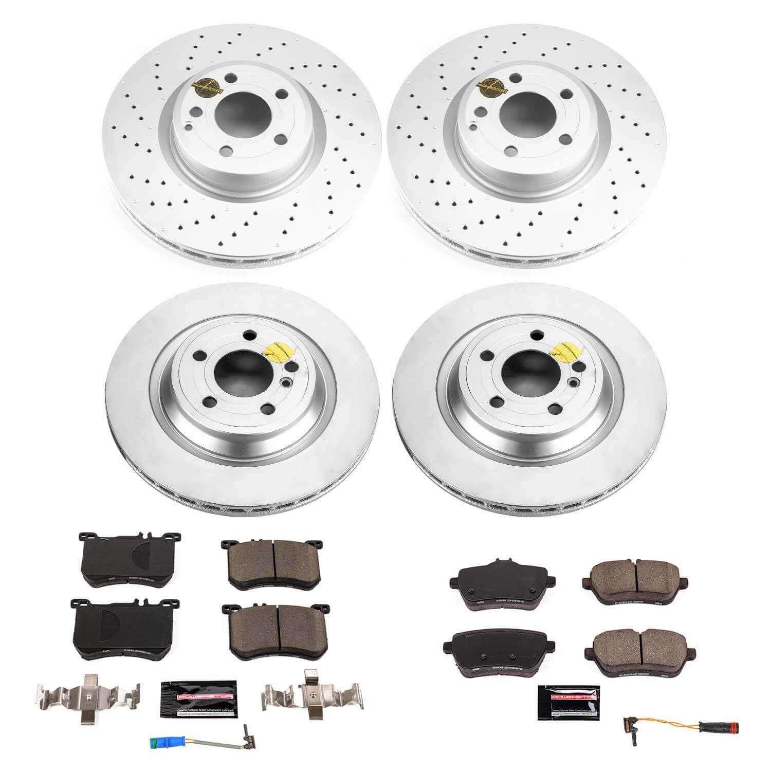Power Stop CRK8735 Front And Rear Z23 Evolution Sport Performance Pad And Rotor Kit for 2015-2016 Mercedes-Benz SL400 product image