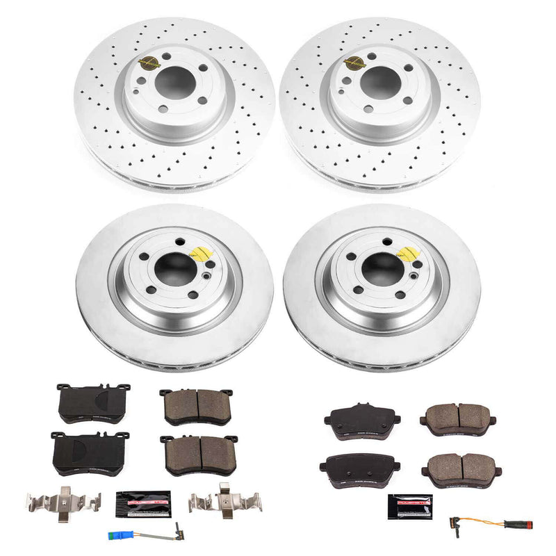 Power Stop CRK8735 Front And Rear Z23 Evolution Sport Performance Pad And Rotor Kit for 2015-2016 Mercedes-Benz SL400 product image