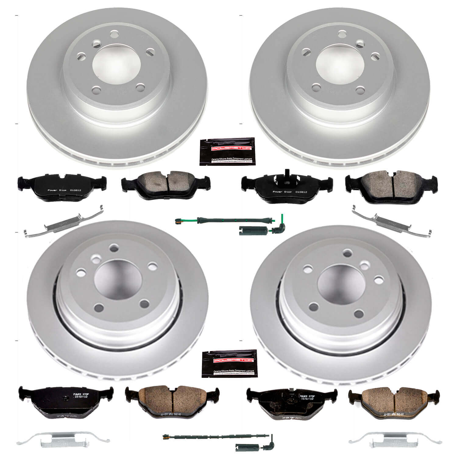 Power Stop CRK874 - Z23 Evolution Sport Front And Rear Brake Kit vehicle fitment brake part
