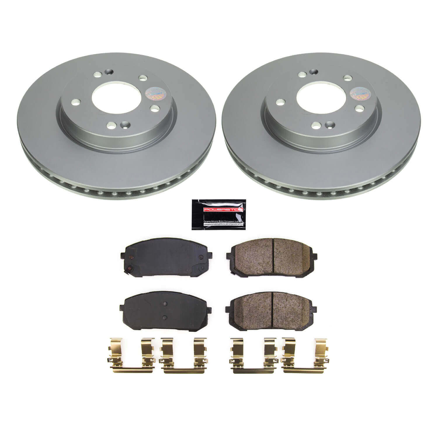 Power Stop CRK8748 Front Z17 Evolution Pad And Rotor Kit for 2021 Hyundai Elantra Limited, Limited Hybrid, SE, SEL, SEL Hybrid product image