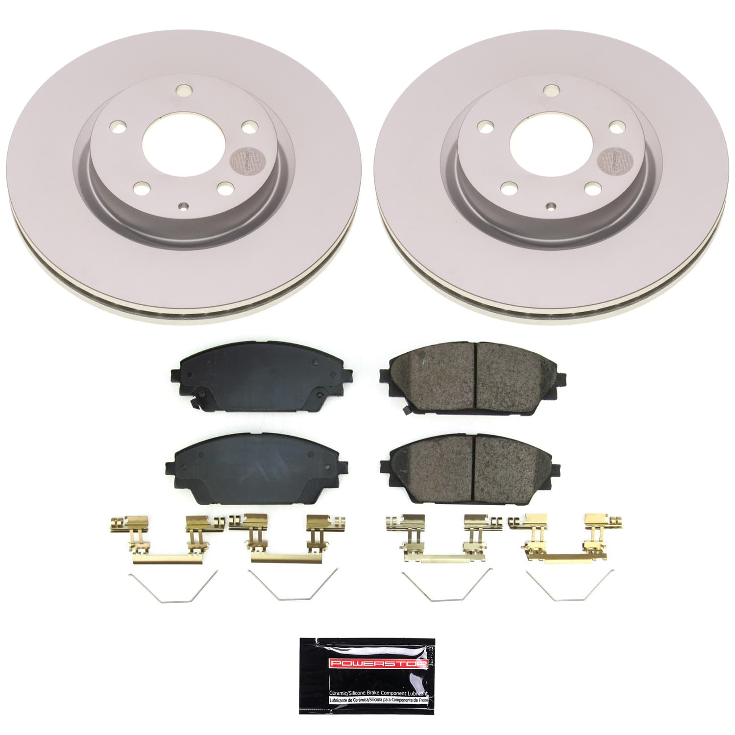 Power Stop CRK8755 - Front Z17 Evolution Genuine Geomet Coated Pad And Rotor Kit vehicle fitment brake part