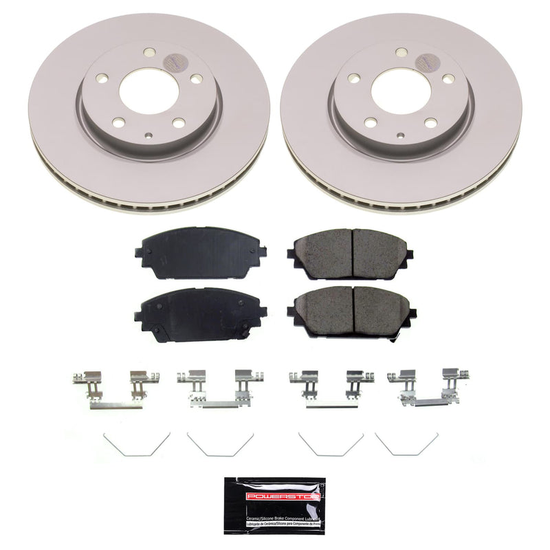 Power Stop CRK8756 - Front Z17 Evolution Genuine Geomet Coated Pad And Rotor Kit vehicle fitment brake part