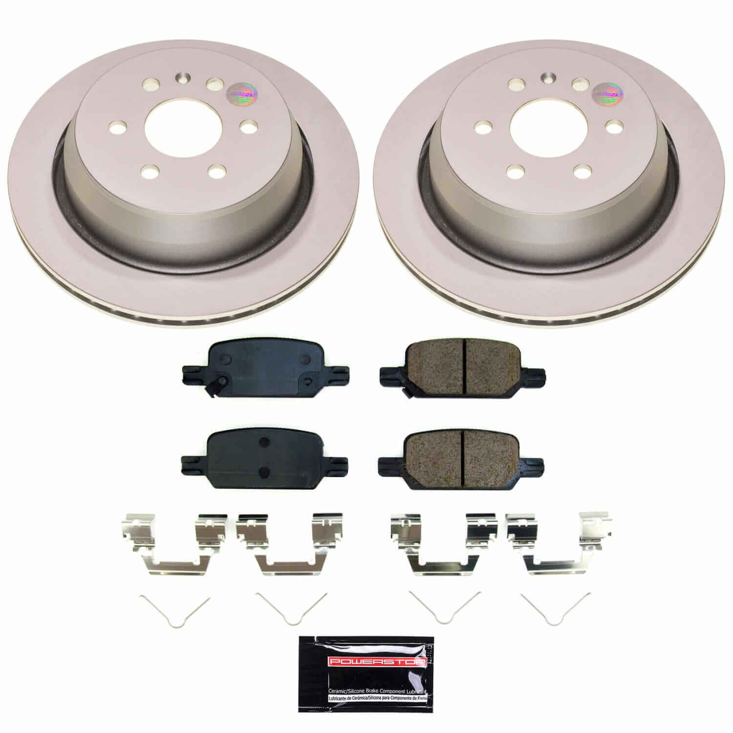 Power Stop CRK8761 - Rear Z17 Evolution Genuine Geomet Coated Pad And Rotor Kit vehicle fitment brake part