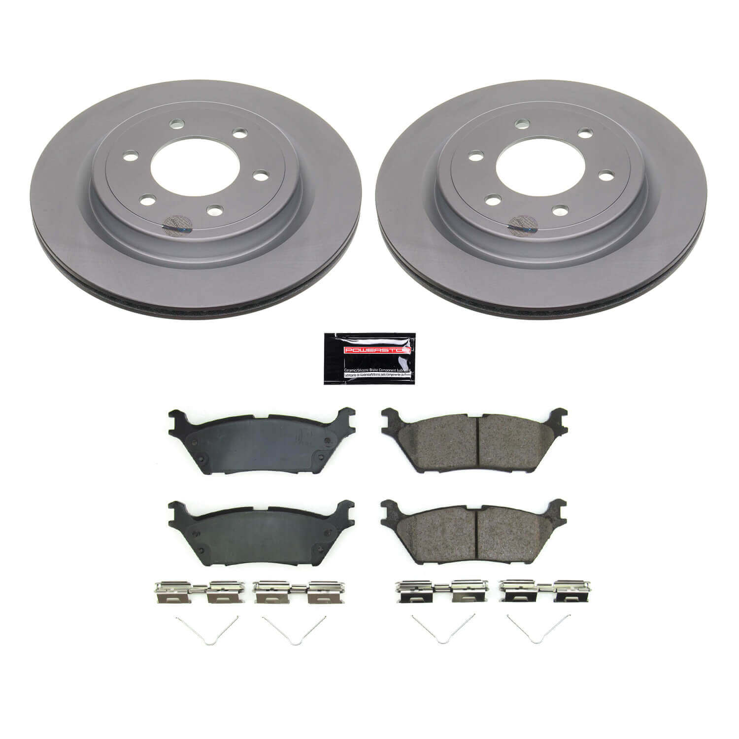 Power Stop CRK8764 Z17 Evolution Rear Pad And Rotor Kit for 2022 Ford Expedition King Ranch, Limited, Max Platinum, Max Ssv, Max XLT, Max King Ranch, Max Limited, Max XL, Platinum, Ssv product image