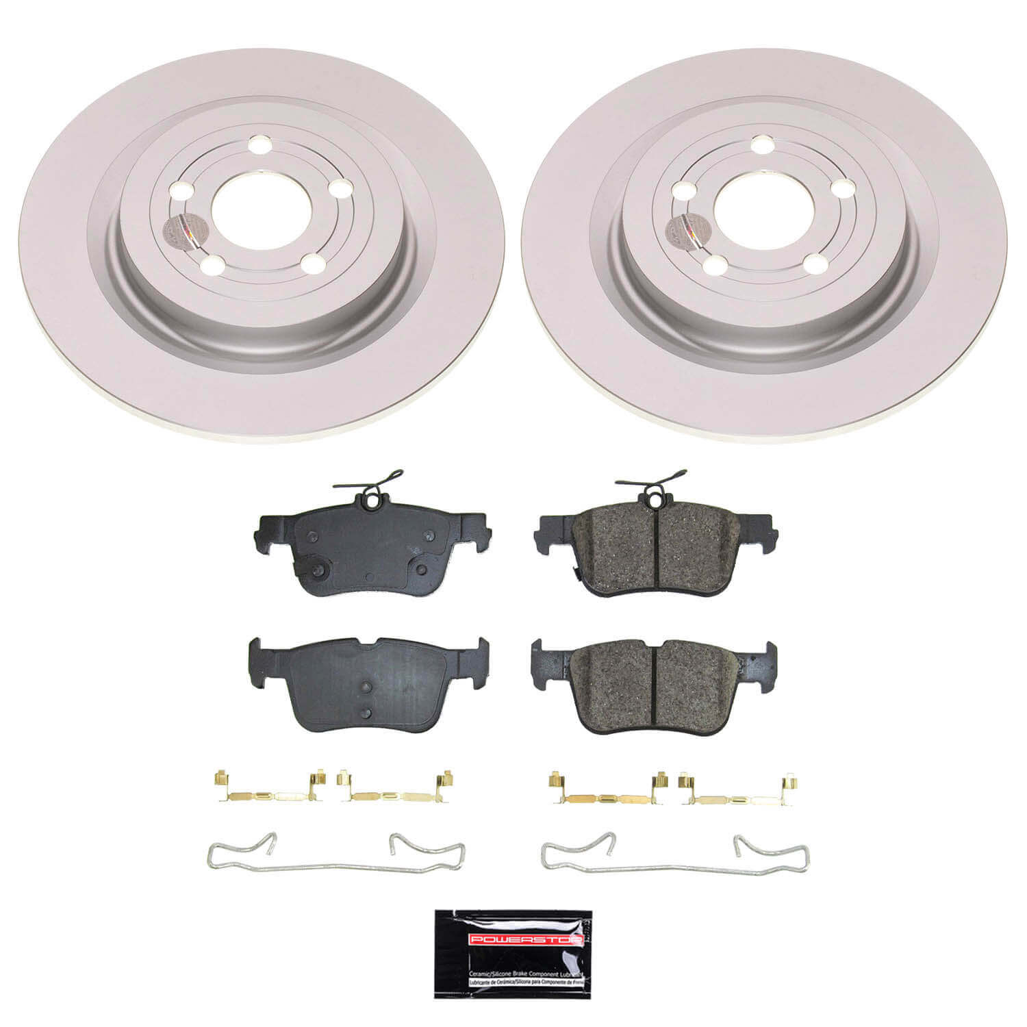 Power Stop CRK8766 - Rear Z17 Evolution Genuine Geomet Coated Pad And Rotor Kit vehicle fitment brake part