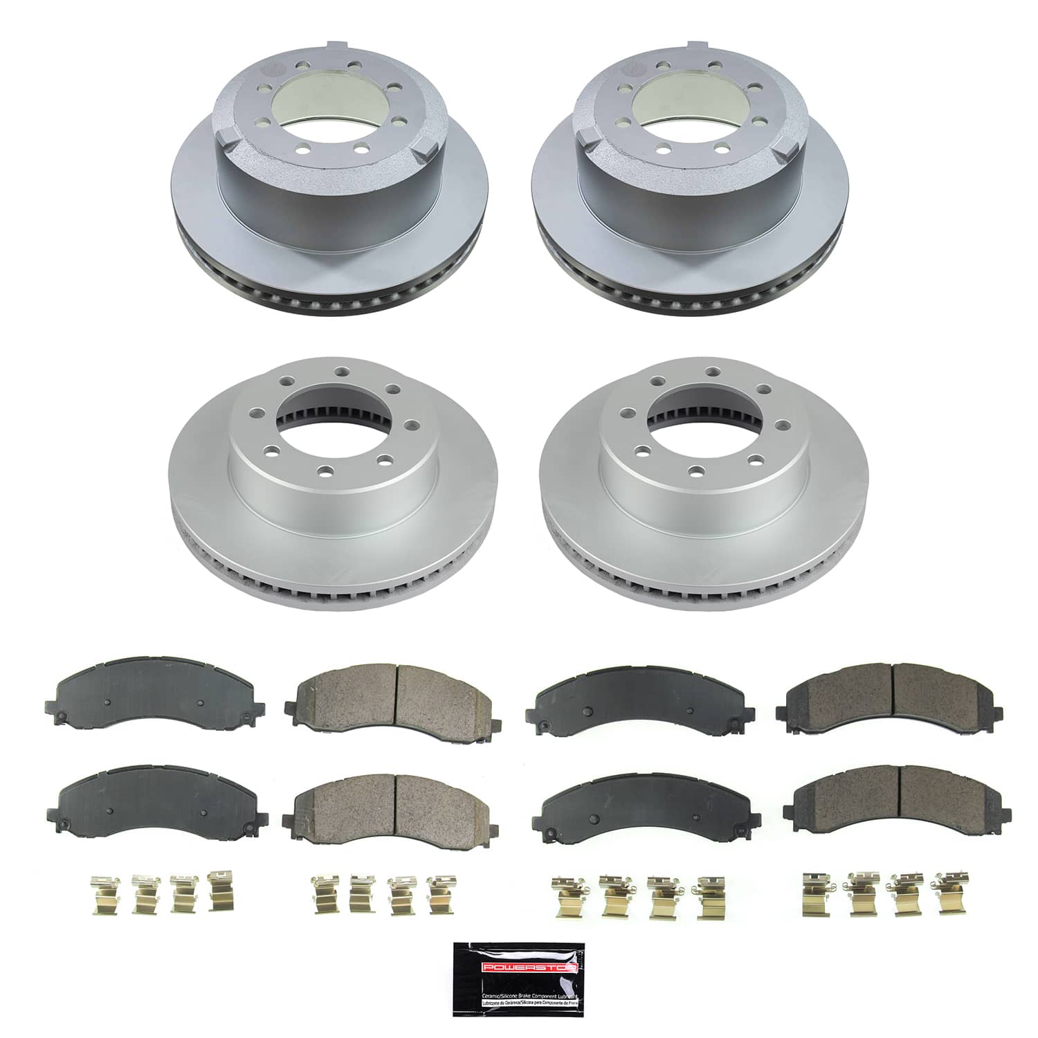 Power Stop CRK8792 - Front And Rear Z17 Evolution Genuine Geomet Coated Pad And Rotor Kit vehicle fitment brake part