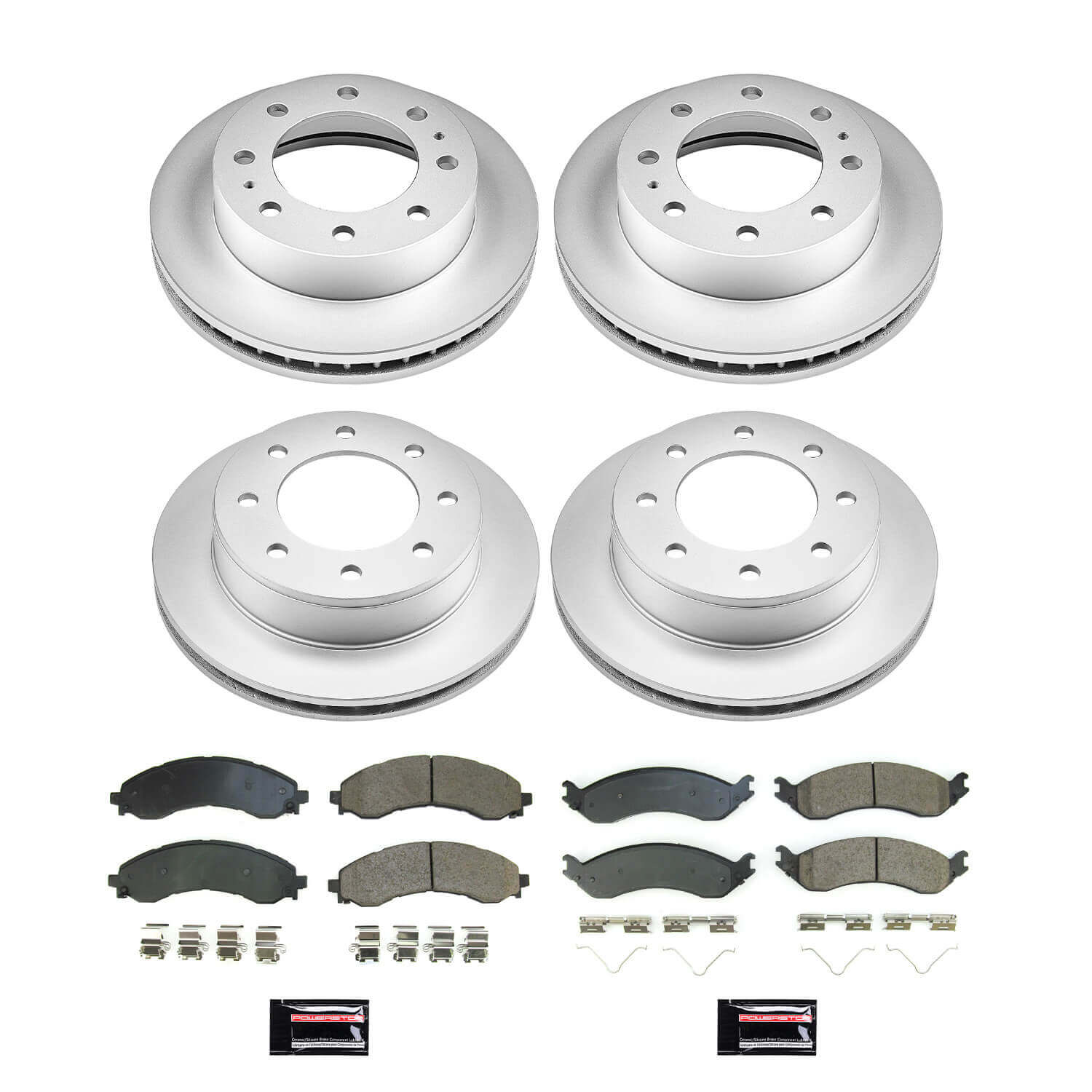 Power Stop CRK8798 Front And Rear Z17 Evolution Pad And Rotor Kit for 2021-2023 Chevrolet Express 2500 product image