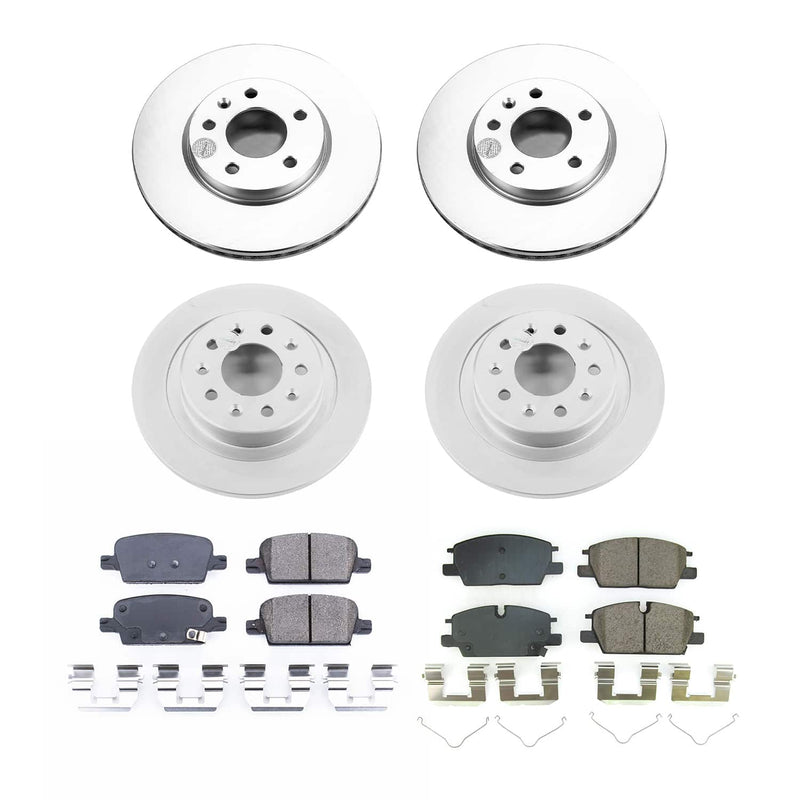 Power Stop CRK8800 Front And Rear Z17 Evolution Pad And Rotor Kit for 2021-2022 Chevrolet Malibu product image
