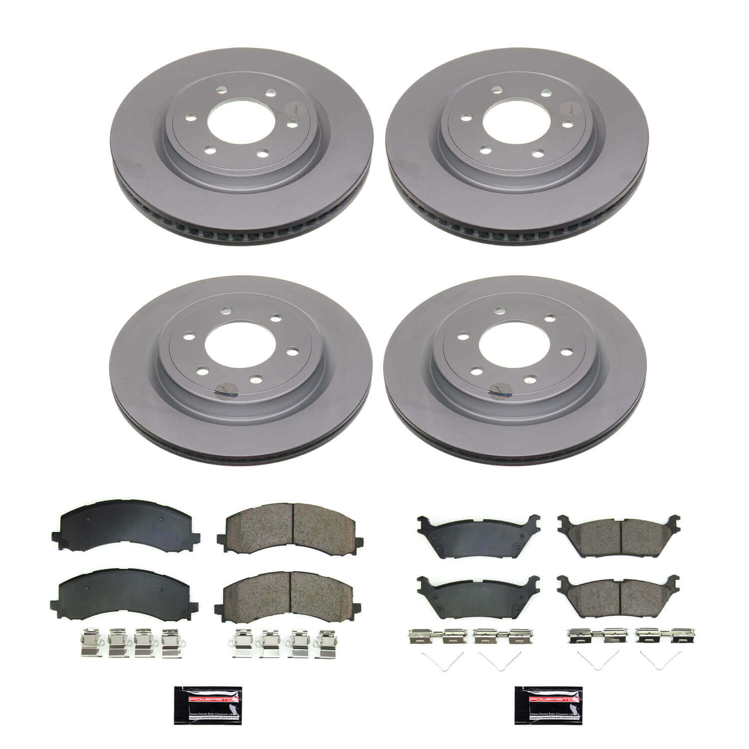 Power Stop CRK8803 Z17 Evolution Front And Rear Pad And Rotor Kit for 2022-2024 Ford Expedition product image