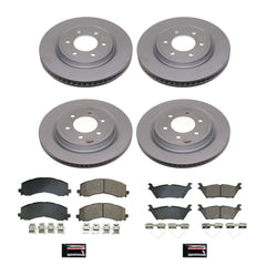 Power Stop CRK8804 Z17 Evolution Front And Rear Pad And Rotor Kit for 2021-2024 Ford F-150 product image