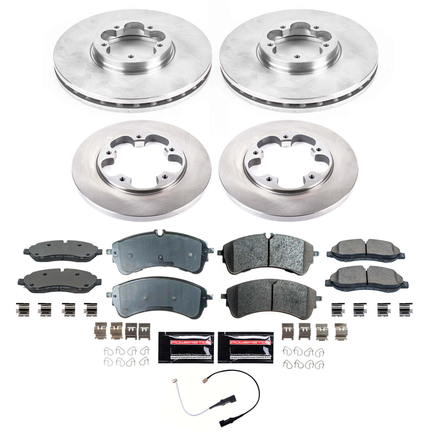 Power Stop CRK8805 - Front And Rear Z17 Evolution Genuine Geomet Coated Pad And Rotor Kit vehicle fitment brake part