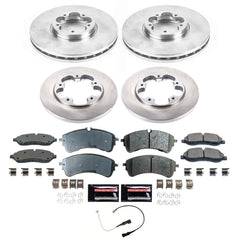 Power Stop CRK8805 - Front And Rear Z17 Evolution Genuine Geomet Coated Pad And Rotor Kit vehicle fitment brake part