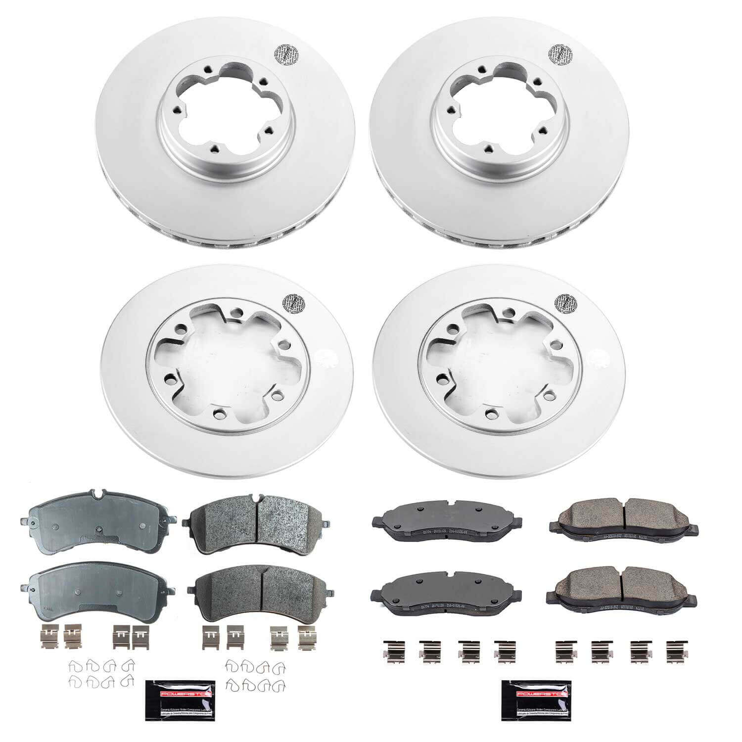 Power Stop CRK8806 Front And Rear Z17 Evolution Pad And Rotor Kit for 2020-2024 Ford TRANSIT-350 HD product image
