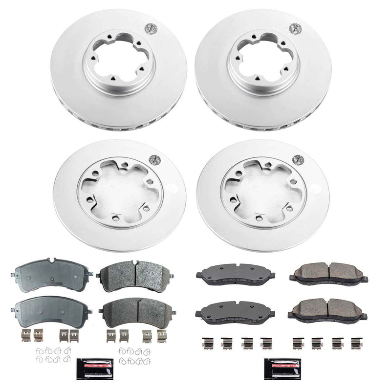 Power Stop CRK8806 Front And Rear Z17 Evolution Pad And Rotor Kit for 2020-2024 Ford TRANSIT-350 HD product image