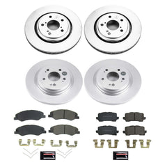 Power Stop CRK8807 Z17 Evolution Front And Rear Pad And Rotor Kit for 2021-2025 Honda Odyssey product image