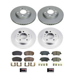 Power Stop CRK8808 Front And Rear Z17 Evolution Pad And Rotor Kit for 2021 Hyundai Elantra SE, SEL product image