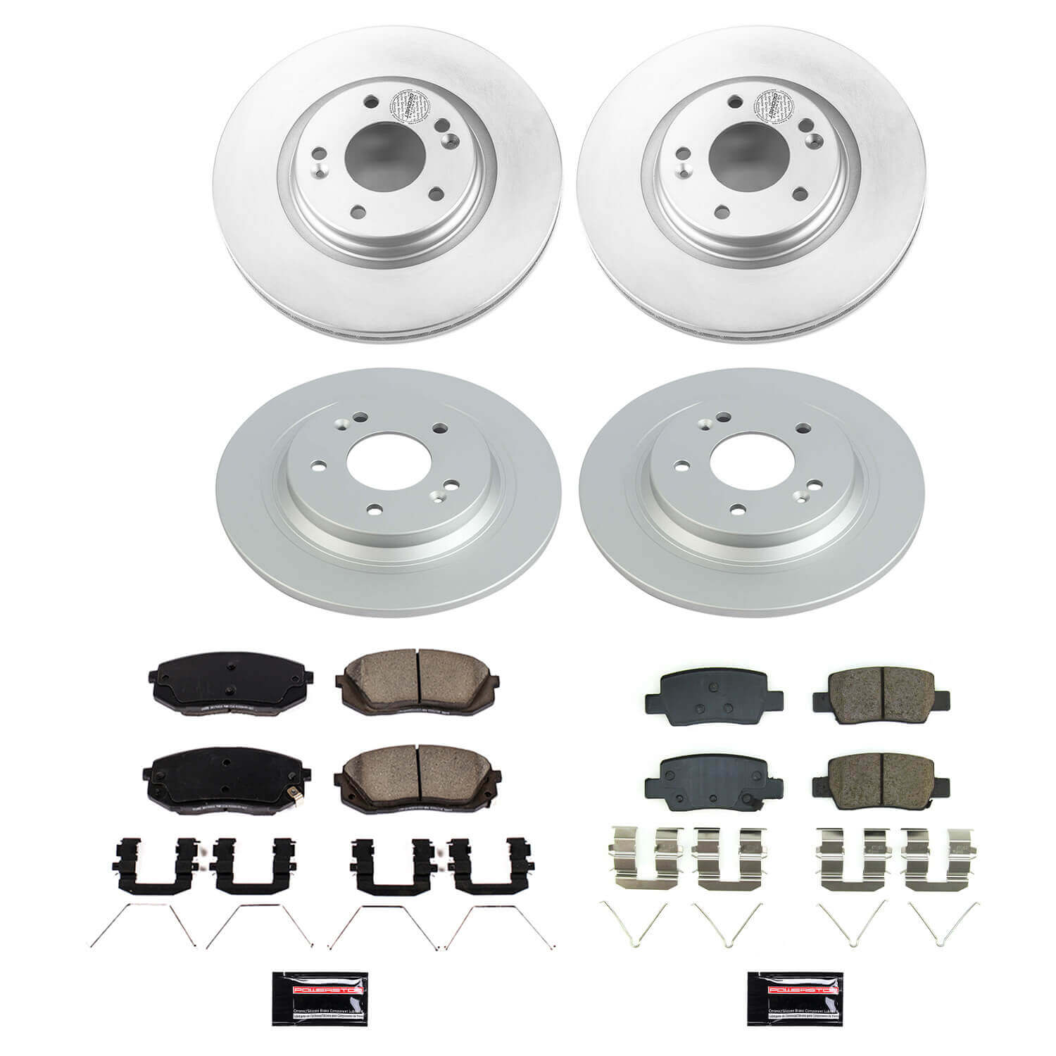 Power Stop CRK8811 Front And Rear Z17 Evolution Pad And Rotor Kit for 2021 Kia Seltos Sx product image