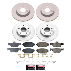 Power Stop CRK8815 - Front And Rear Z17 Evolution Genuine Geomet Coated Pad And Rotor Kit vehicle fitment brake part