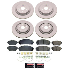 Power Stop CRK8817 - Front And Rear Z17 Evolution Genuine Geomet Coated Pad And Rotor Kit vehicle fitment brake part