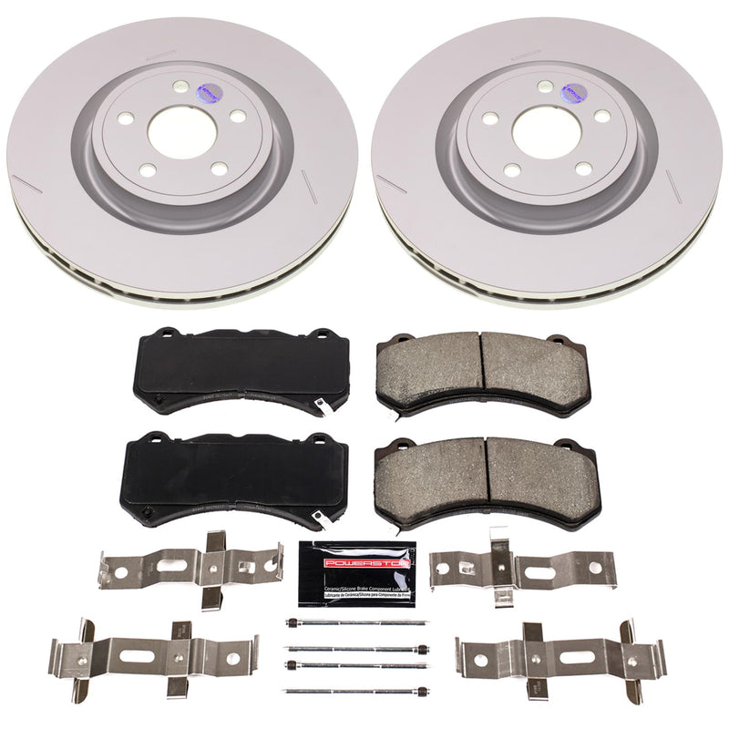 Power Stop CRK8838 - Front Z17 Evolution Genuine Geomet Coated Pad And Rotor Kit vehicle fitment brake part