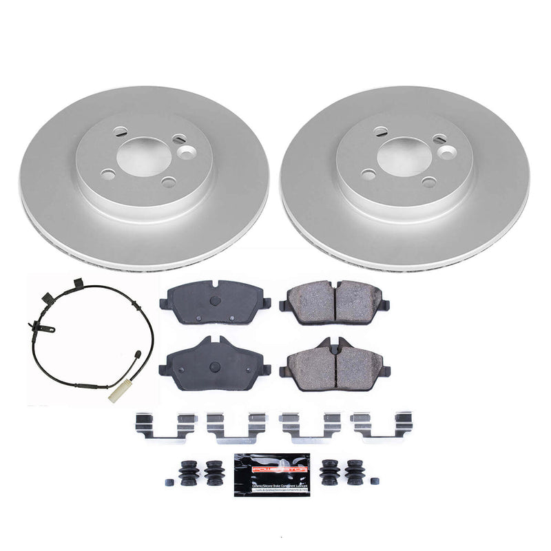 Power Stop CRK8842 Front Z23 Evolution Sport Performance Pad And Rotor Kit for 2011 MINI Cooper S, S Clubman product image