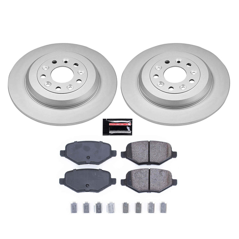Power Stop CRK8846 Rear Z17 Evolution Pad And Rotor Kit for 2013-2014 Ford Edge product image
