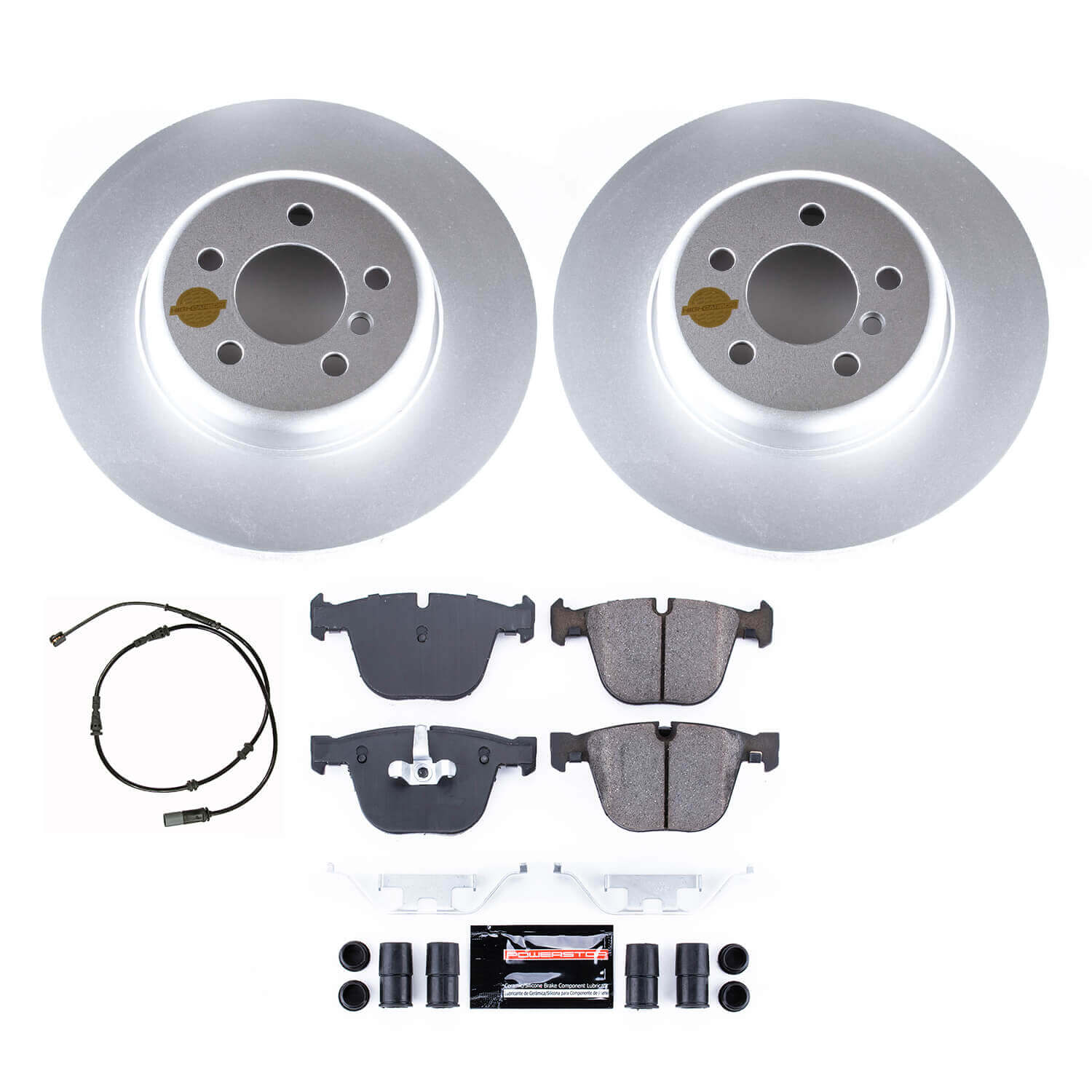 Power Stop CRK8848 Rear Z23 Evolution Sport Performance Pad And Rotor Kit for 2011-2015 BMW 740I product image