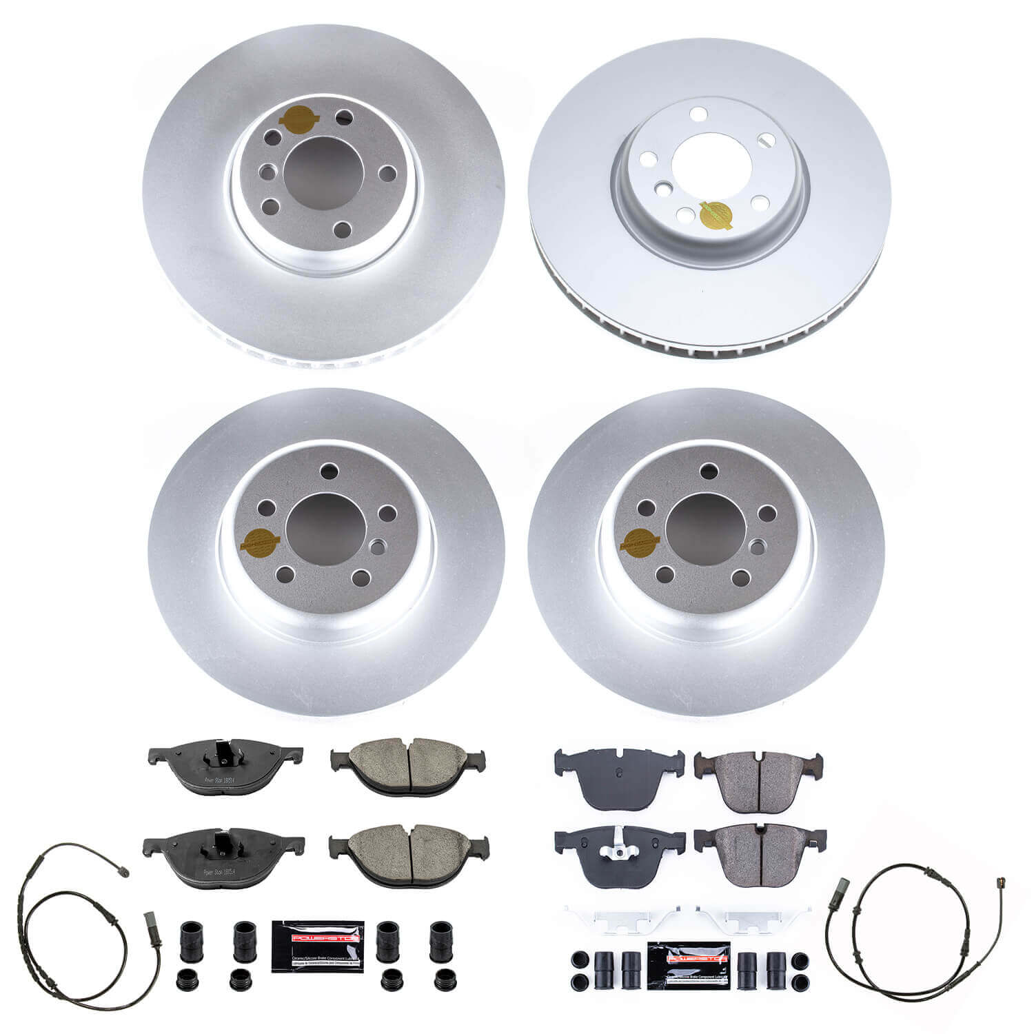 Power Stop CRK8849 Front And Rear Z23 Evolution Sport Performance Pad And Rotor Kit for 2011-2015 BMW 740I product image