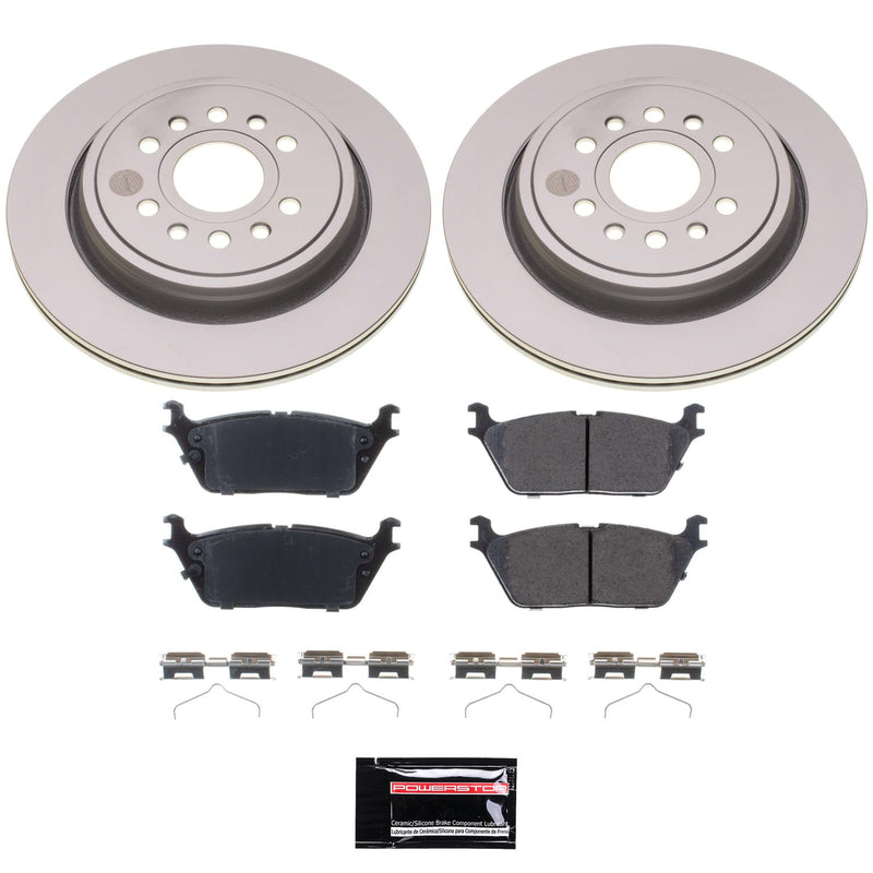 Power Stop CRK8873 - Rear Z17 Evolution Genuine Geomet Coated Pad And Rotor Kit vehicle fitment brake part