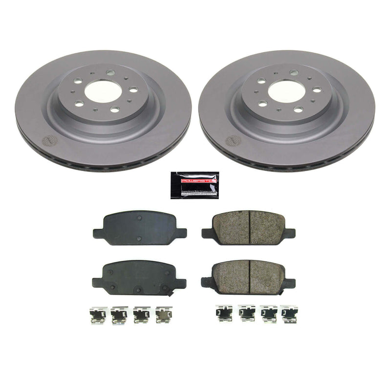 Power Stop CRK8874 Z17 Evolution Rear Pad And Rotor Kit for 2017-2019 Tesla Model 3 Base, Long Range product image