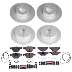 Power Stop CRK8882 Front And Rear Z23 Evolution Sport Performance Pad And Rotor Kit for 2011 BMW 328I Convertible, Station Wagon product image