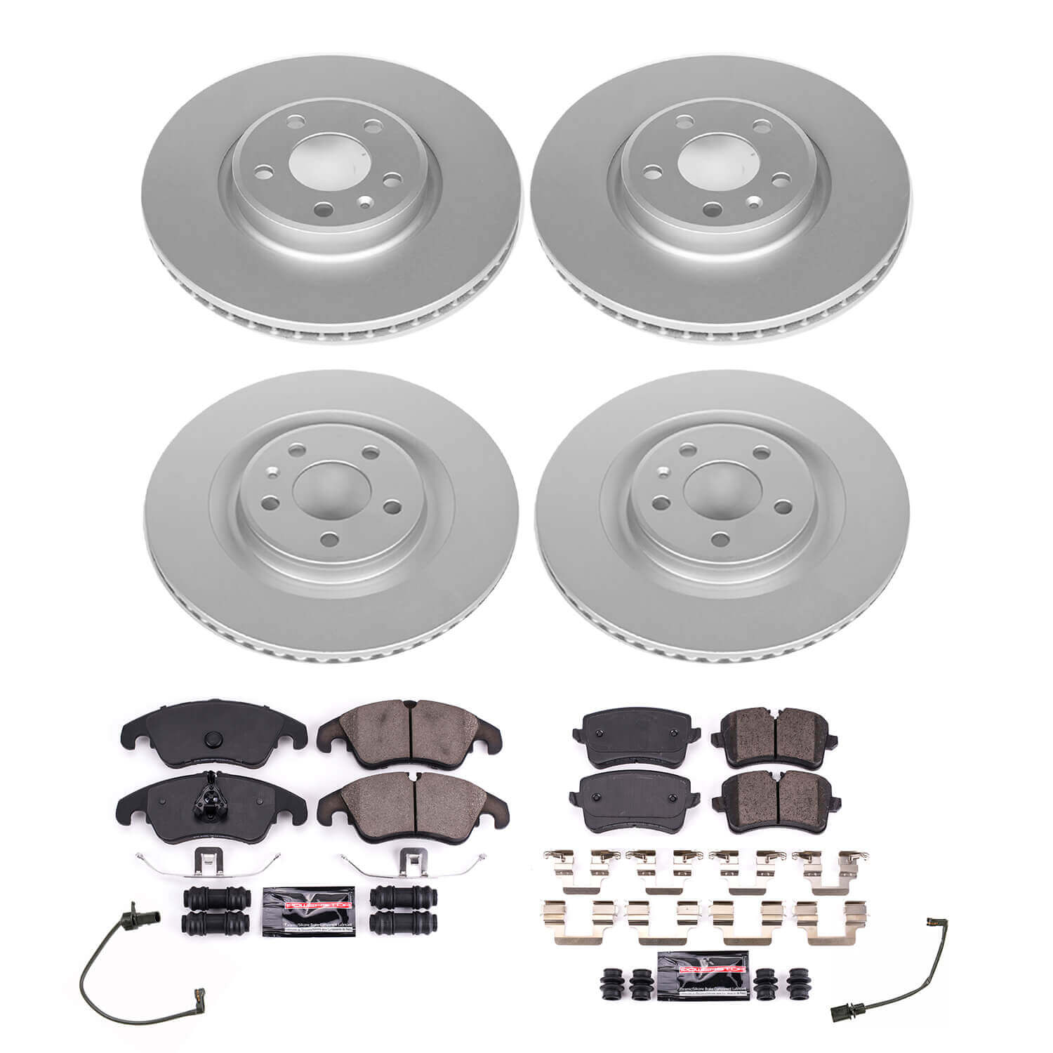 Power Stop CRK8883 Front And Rear Z23 Evolution Sport Performance Pad And Rotor Kit for 2012-2013 Audi A6 product image