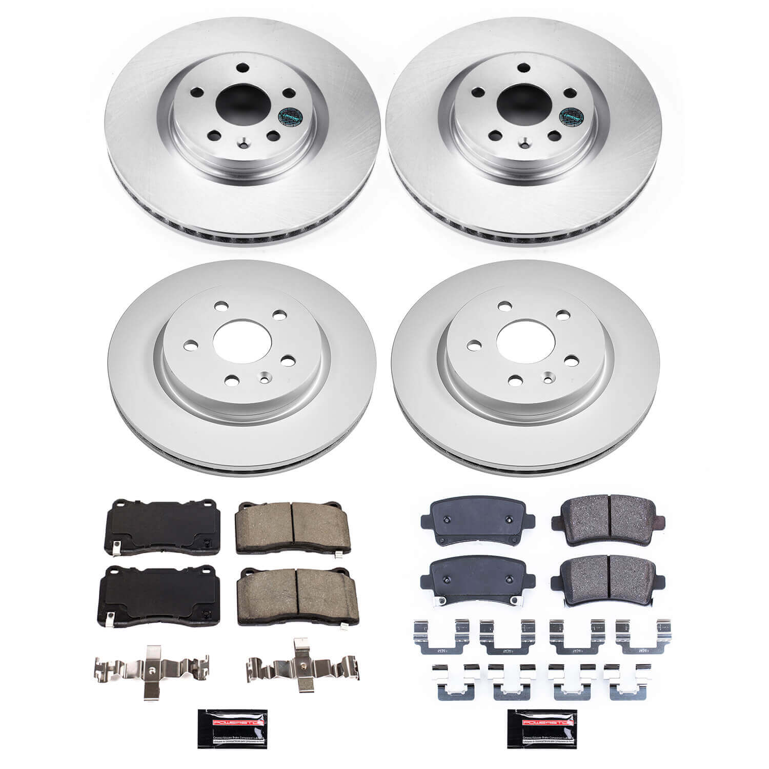 Power Stop CRK8885 Front And Rear Z17 Evolution Pad And Rotor Kit for 2013-2019 Cadillac Xts product image
